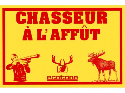 Pancarte chasseur