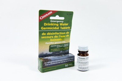 Pastilles germicides pour eau potable