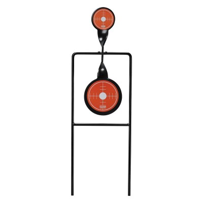 Cible pivotante en acier DOUBLE GONG SPINNER