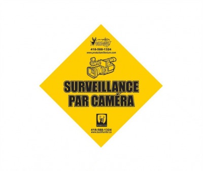 Affiche surveillance par caméra