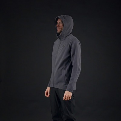 Hoodie plein zip gaspe
