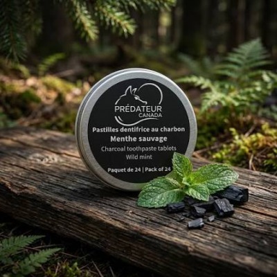 Pastilles dentifrice au charbon