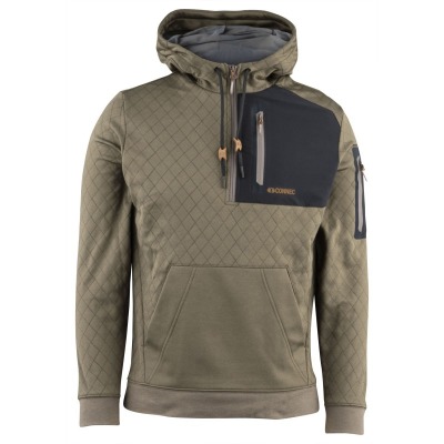 Hoodie lodge 1/2 zip anti-mouche
