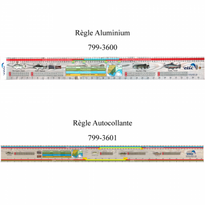 Règle à poisson autocollante