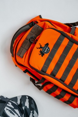 Sac a dos orange de chasse traktiq