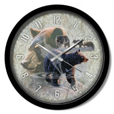 Horloge ours noir
