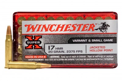 Munition SUPER X calibre 17 HMR