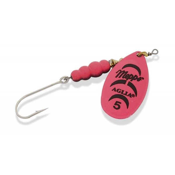 Spinner De Pêche Aglia Cuillère Platinum Taille 5 - 13,5 G, Couleur Rouge