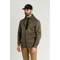 Hoodie shack full zip anti-mouche