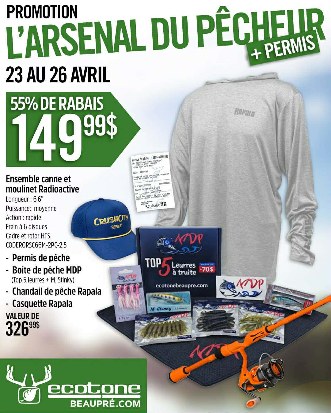 Promotion L'ARSENAL DU PËCHEUR